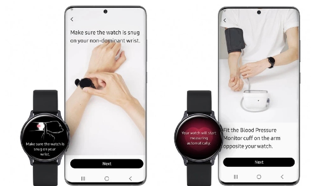 samsung galaxy watch 3 blood pressure app